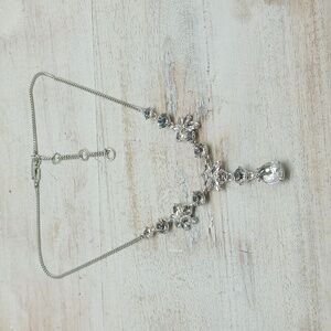 Givenchy Silver-tone Crystal Necklace